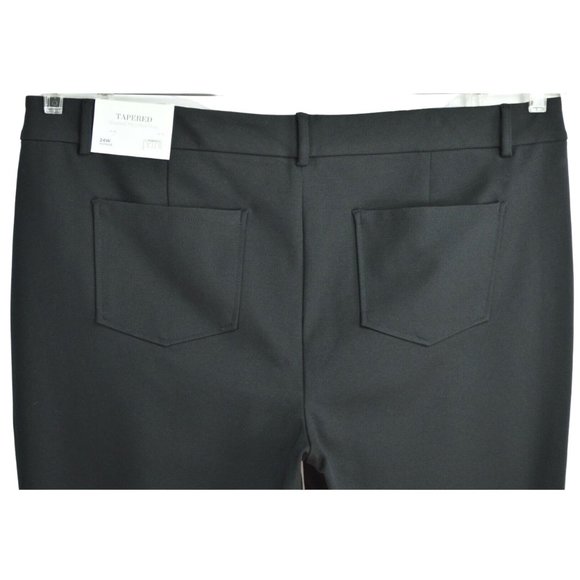Christopher & Banks Signature Slimming Tapered Pant 24W P Black Shaped Fit Mid - Picture 4 of 5